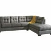 Signature Design By Ashley Maier Charcoal Full Sleeper Sectional With Right-Facing Chaise