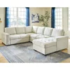 Signature Design By Ashley Millcoe Linen 3-Piece Sectional With Pop-Up Bed -Storage supplies store combo870027