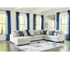 Signature Design By Ashley Lowder Stone 4-Piece Sofa Sectional With Left-Facing Chaise