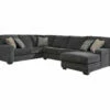 Signature Design By Ashley Tracling Gray 3-Piece Sectional -Storage supplies store combo910005