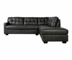 Signature Design By Ashley Battstone Steel Faux Leather Sectional