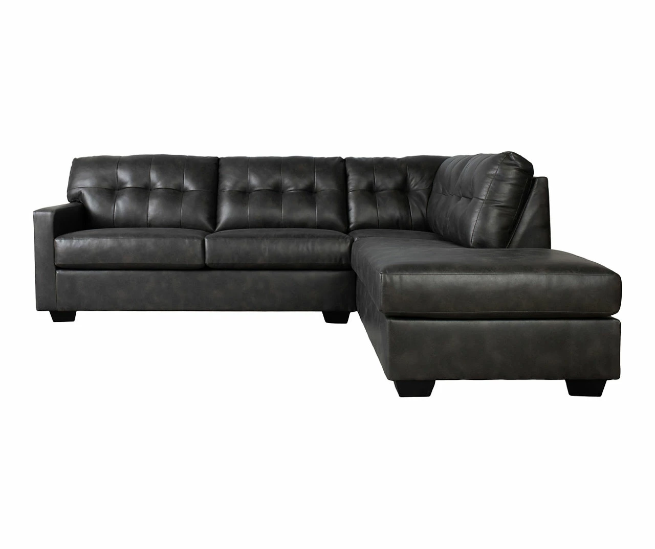 Signature Design By Ashley Battstone Steel Faux Leather Sectional 3 Signature Design By Ashley Battstone Steel Faux Leather Sectional