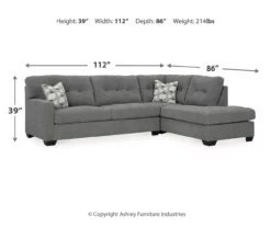 Signature Design By Ashley Highland Falls Gray Sectional -Storage supplies store combo980201 3